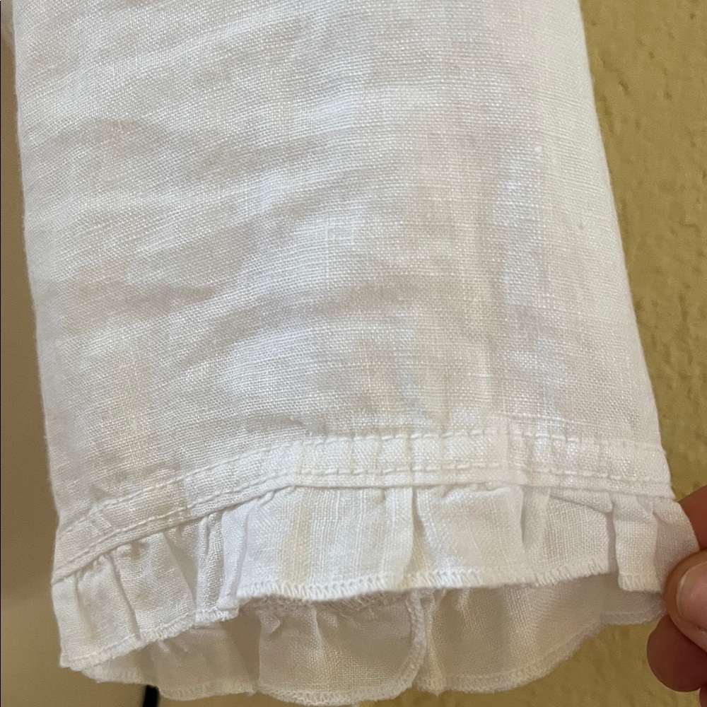 NWT-XCVI White Ruffled Collar Jacket - Picture 4 of 11